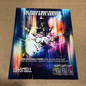 Slash of Guns N' Roses - Ernie Ball - 2012 Print Advertisement